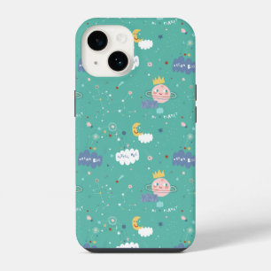Funda Para iPhone 14 Mi planeta Sueña en Grande Patrón Pequeño
