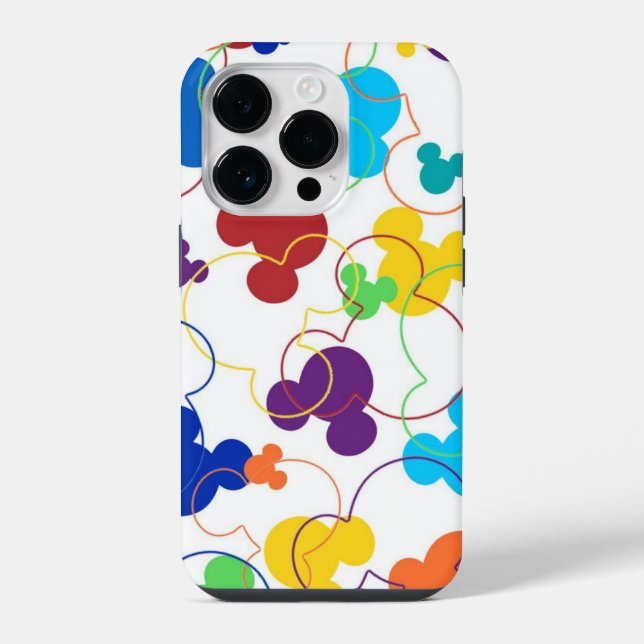 Funda Para iPhone Mickey mouse colorido  (Reverso )