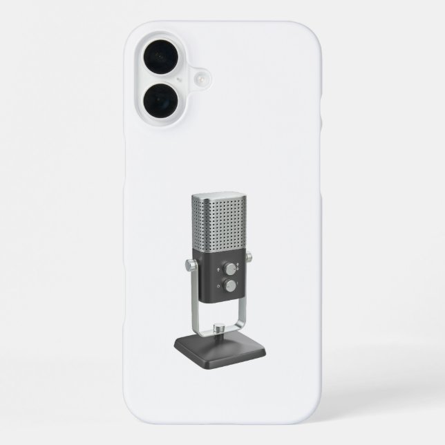 Funda Para iPhone Micrófono de estudio moderno (Reverso )