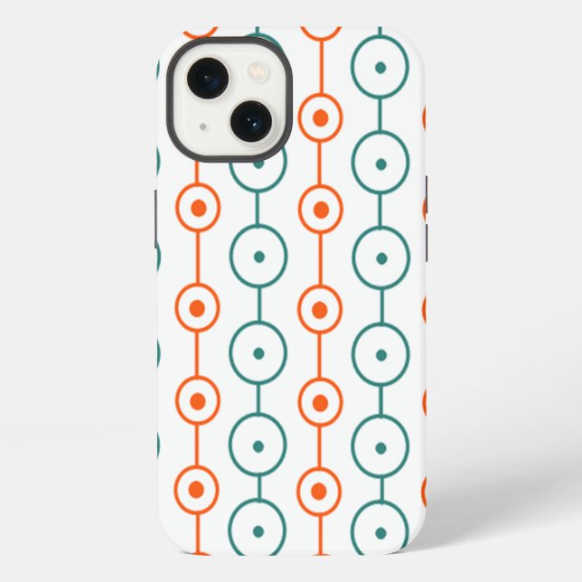 Funda Para iPhone Mid-Century Modern Circle Strings (Reverso )
