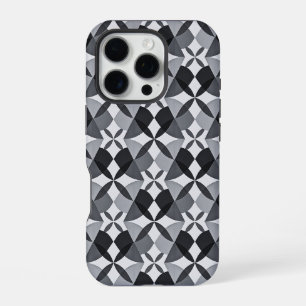 Funda Para iPhone 16 Pro Mid-Century Modern Geometrics Black