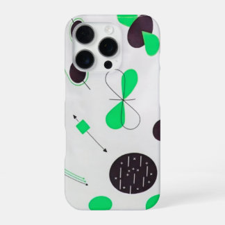 Funda Para iPhone 16 Pro Mid Century Modern Green Physics 