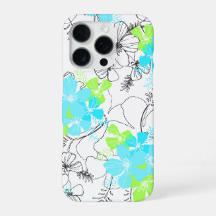 Funda Para iPhone 16 Pro Midnight Garden Hawai Hibiscus Floral