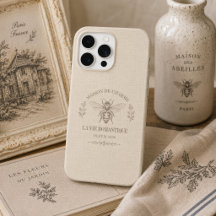 Miel beige abeja francés campo vintage rústico