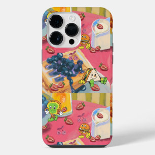 Funda Para iPhone 14 Pro Max Mikitiez fresa yogert usaflag frutilla