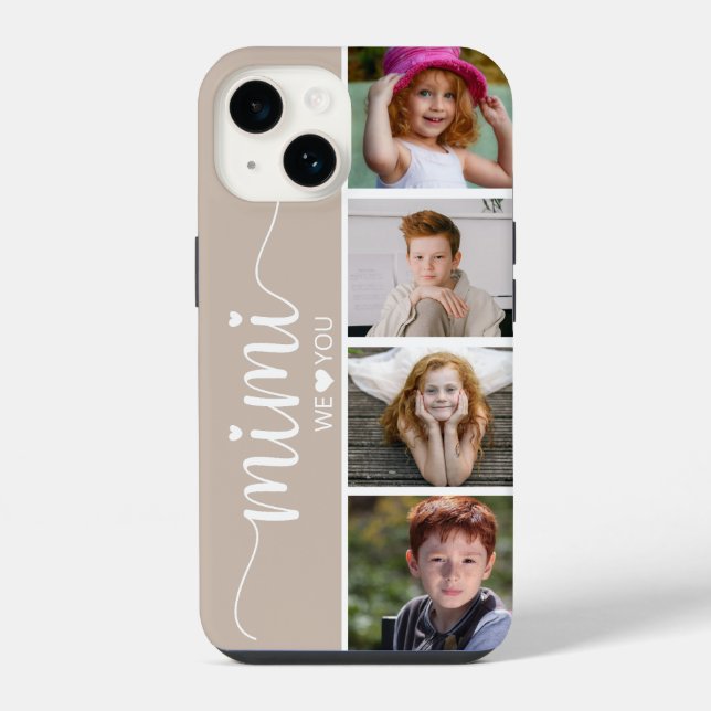 Funda Para iPhone Mimi 4 Foto (Reverso )