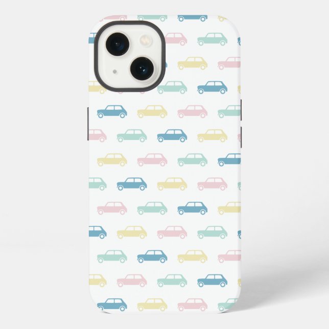 Funda Para iPhone Mini Coopers en Marcha - Pastel (Reverso )