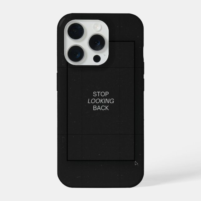 Funda Para iPhone Minimal Black Aesthetic Quote Phone Case (Reverso )