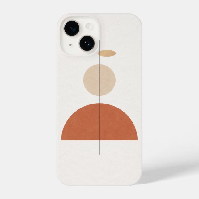Funda Para iPhone Minimal Geometric Abstract Art (Reverso )