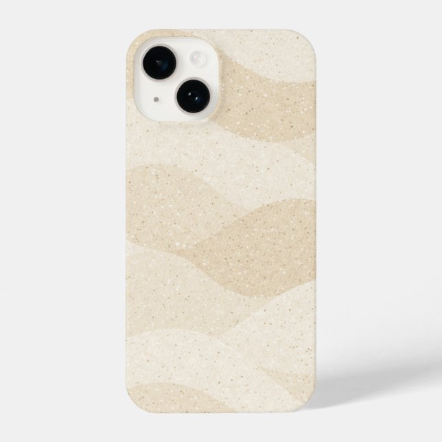 Funda Para iPhone Minimal Grain Texture ,Soft, Neutral pattern (Reverso )