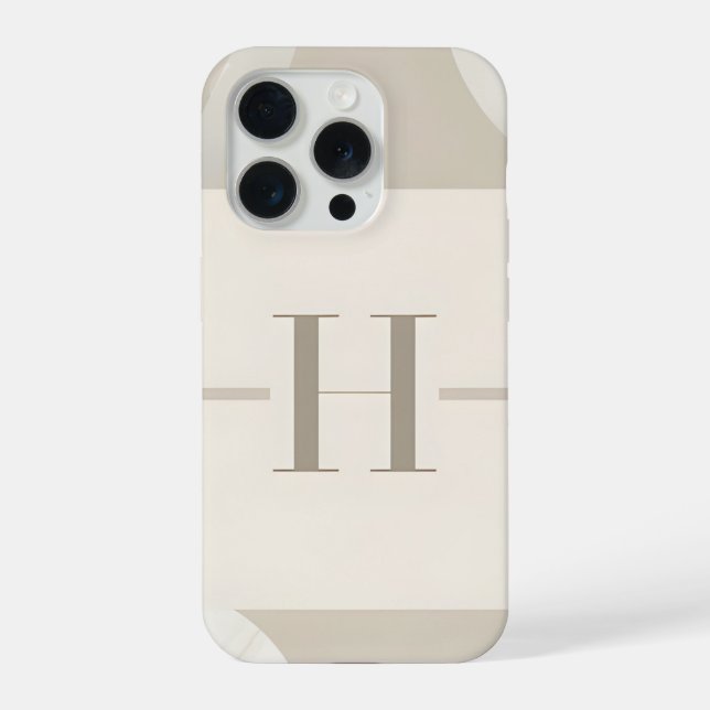 Funda Para iPhone Minimal Letter H Phone Case (Reverso )