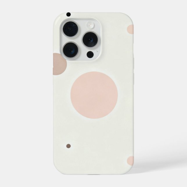 Funda Para iPhone Minimal Winter Dot Pattern, Soft Cozy Neutrals (Reverso )