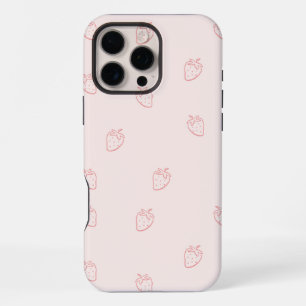 Funda Para iPhone 16 Pro Max Minimalismo de Fresa