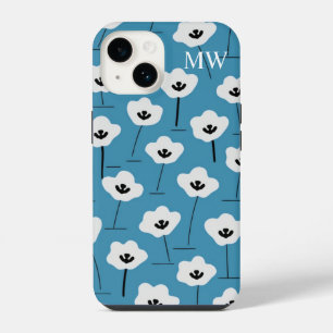 Funda Para iPhone 14 Minimalist Daisy Meadow Monogram