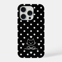 Minimalist Polka Dot Cat