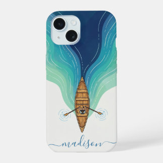 Funda para iPhone Minimalista Barco Remo Olas del