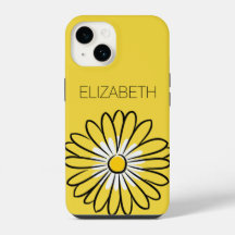 Minimalista Elegante Moderno flor de Daisy y texto