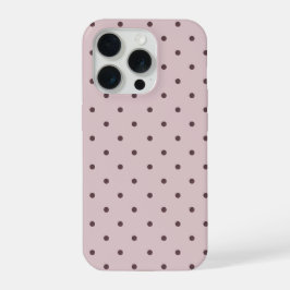 Minimalista Lindo Suave Lunares Rosa Claro Marrón