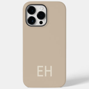 Funda Para iPhone 14 Pro Max Minimalista personalizado, monograma de vainilla m