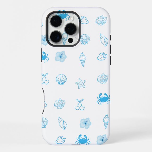Funda Para iPhone Minimalista playa griega (Reverso )