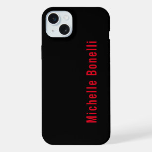 Minimalista Profesional Negro Rojo Moderno Plano