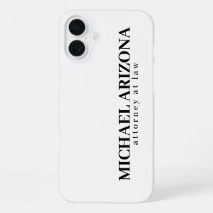 Funda Para iPhone 16 Plus Minimalista simple blanco y negro