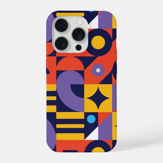 Funda Para iPhone Mínimo geométrico  (Reverso )