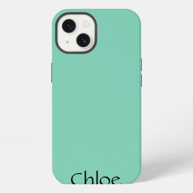 Funda Para iPhone Mint Green Monogram Samsung Galaxy Note 4 case (Reverso )