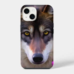 Funda Para iPhone 14 Mirada de lobo joven