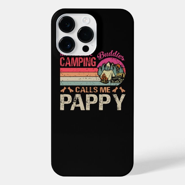 Funda Para iPhone Mis compañeros favoritos de camping me llaman Papp (Reverso)