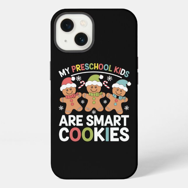 Funda Para iPhone Mis niños de preescolar son galletas inteligentes  (Reverso )