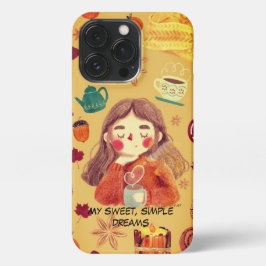 Funda Para iPhone 13 Pro Mis sueños dulces y simples