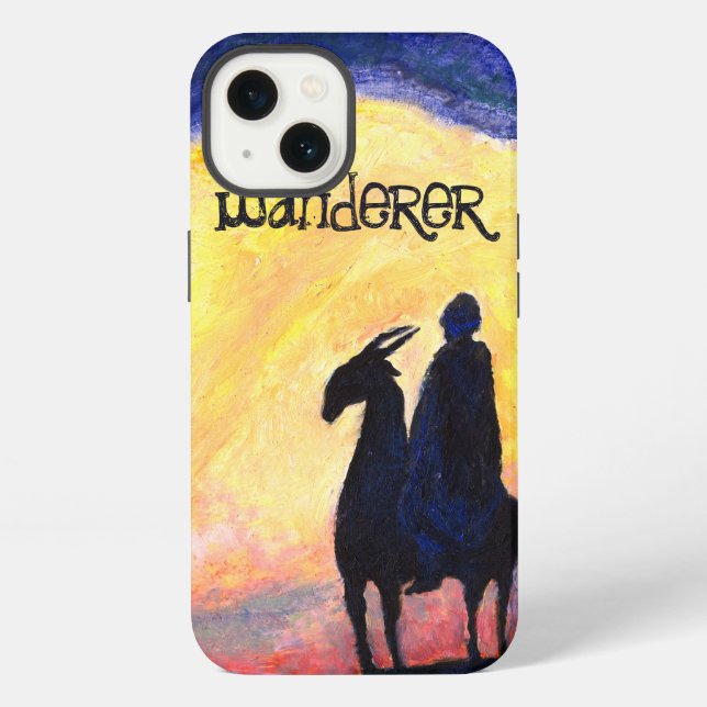 Funda Para iPhone Misterioso Personalizable de Wanderer (Reverso )