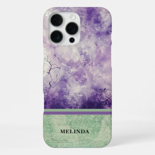 Funda Para iPhone 16 Pro Max Místico Moderno de Morado y Verde