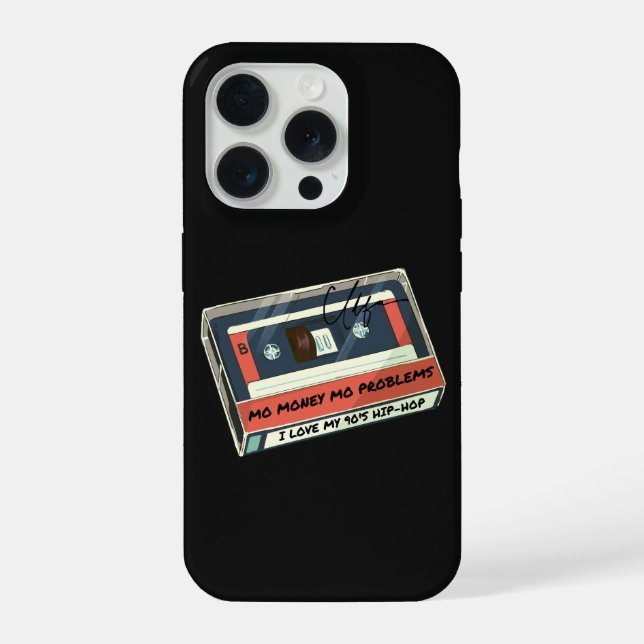 Funda Para iPhone Mo Money Mo Problems 90s Cassette (Reverso )