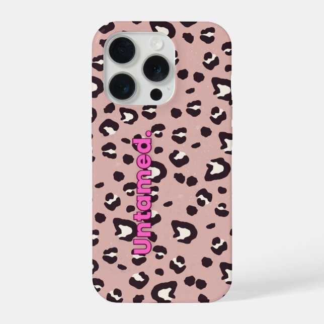 Funda Para iPhone Mobile case pink animal print (Reverso )