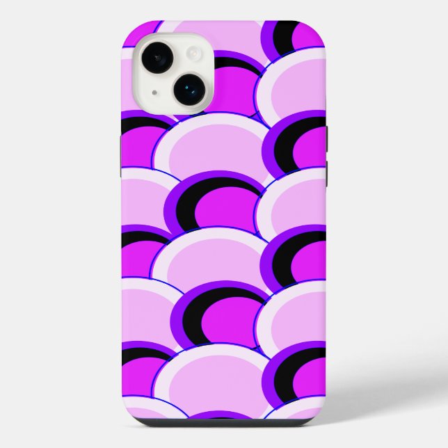 Funda Para iPhone Mod Circles Pink and Purple (Reverso)