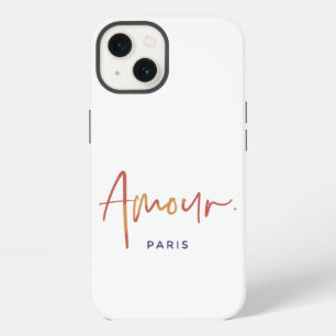 Moda Amour París con Texto Naranja, Amarillo Blanc