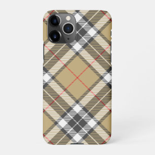 Funda Para iPhone 11Pro Moda de la familia Thomson Camel Tartan Plaid Patt