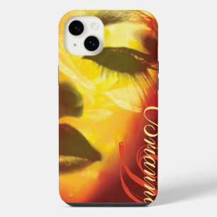 Funda Para iPhone 14 Plus Moda glamour pintada de oro