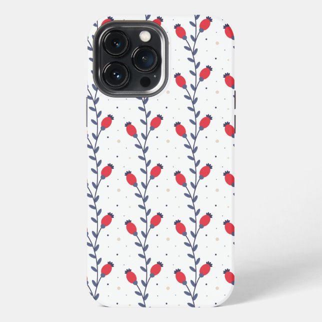 Funda Para iPhone Moda Preppy Patrón elegante de moda (Reverso )