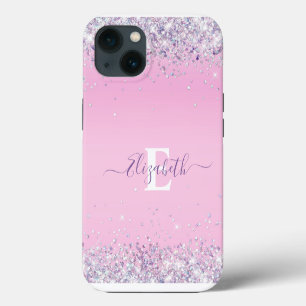 Moda Purpurina de Glitz Holográfico Rosa