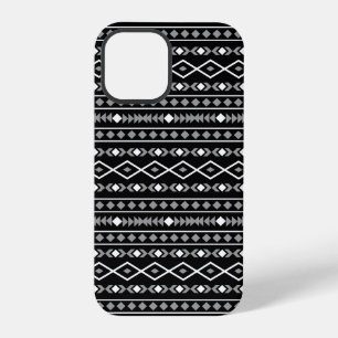 Funda Para iPhone 12 Pro Modalidades aztecas Patrón Blanco gris