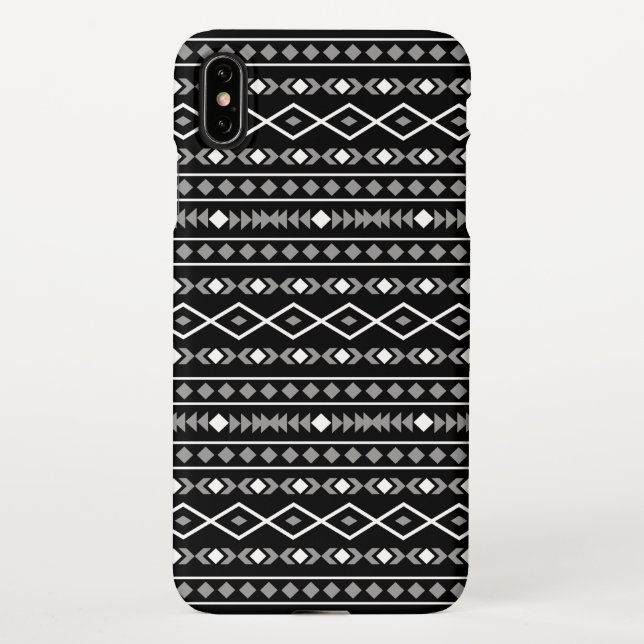 Funda Para iPhone Modalidades aztecas Patrón Blanco gris (Reverso)