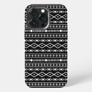 Funda Para iPhone 13 Pro Modalidades aztecas Patrón Blanco gris