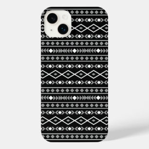 Funda Para iPhone 14 Plus Modalidades aztecas Patrón Blanco gris