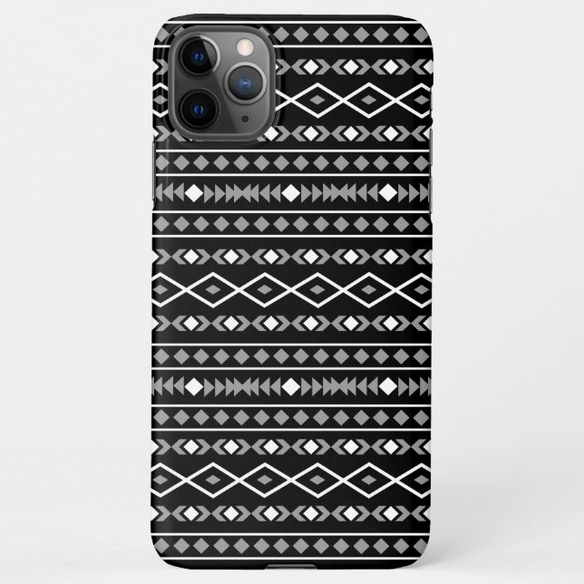 Funda Para iPhone Modalidades aztecas Patrón Blanco gris (Reverso)