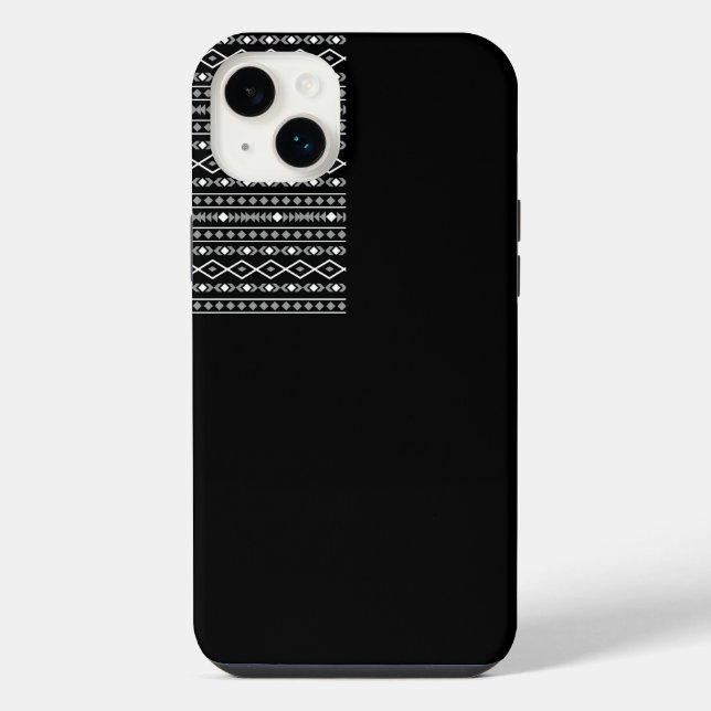Funda Para iPhone Modalidades aztecas Patrón Blanco gris (Reverso)