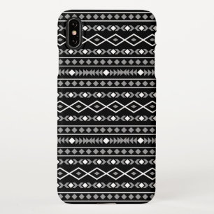 Funda Para iPhone XS Max Modalidades aztecas Patrón negro gris blanco