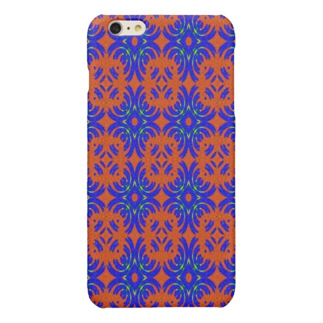 Funda Para iPhone Modelo anaranjado y azul (Reverso)